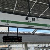長野駅の駅名版