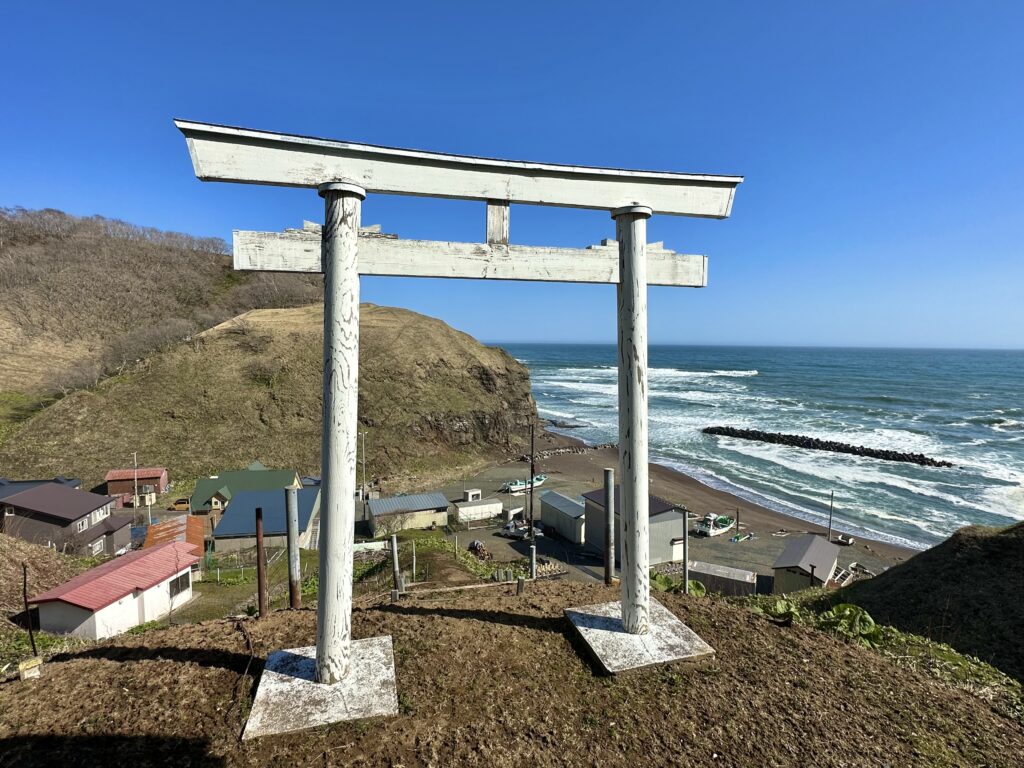釧路町の跡永賀（アトエカ）集落の厳島社