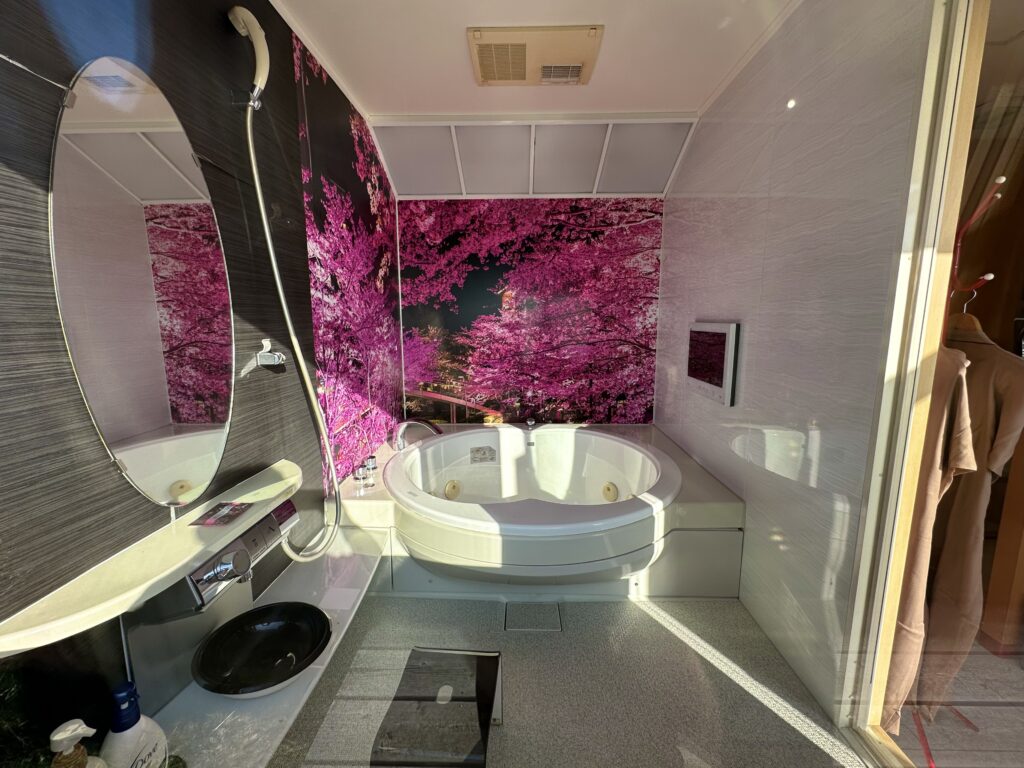 ラブホテルカーサ根室の展望風呂