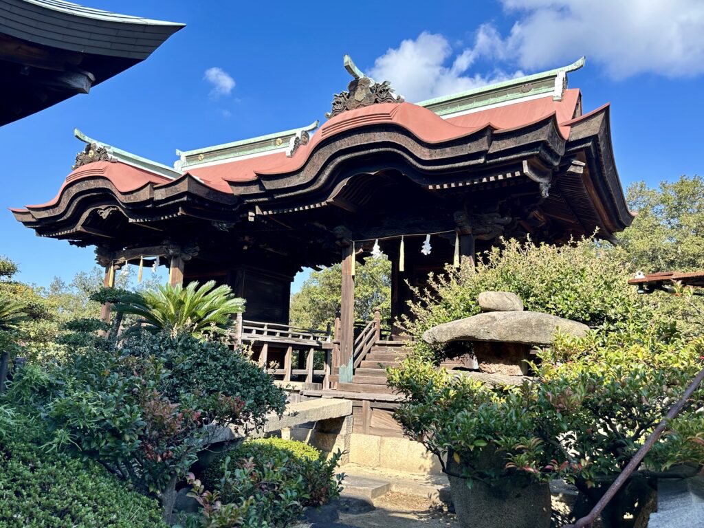 下津井の祇園神社の本殿