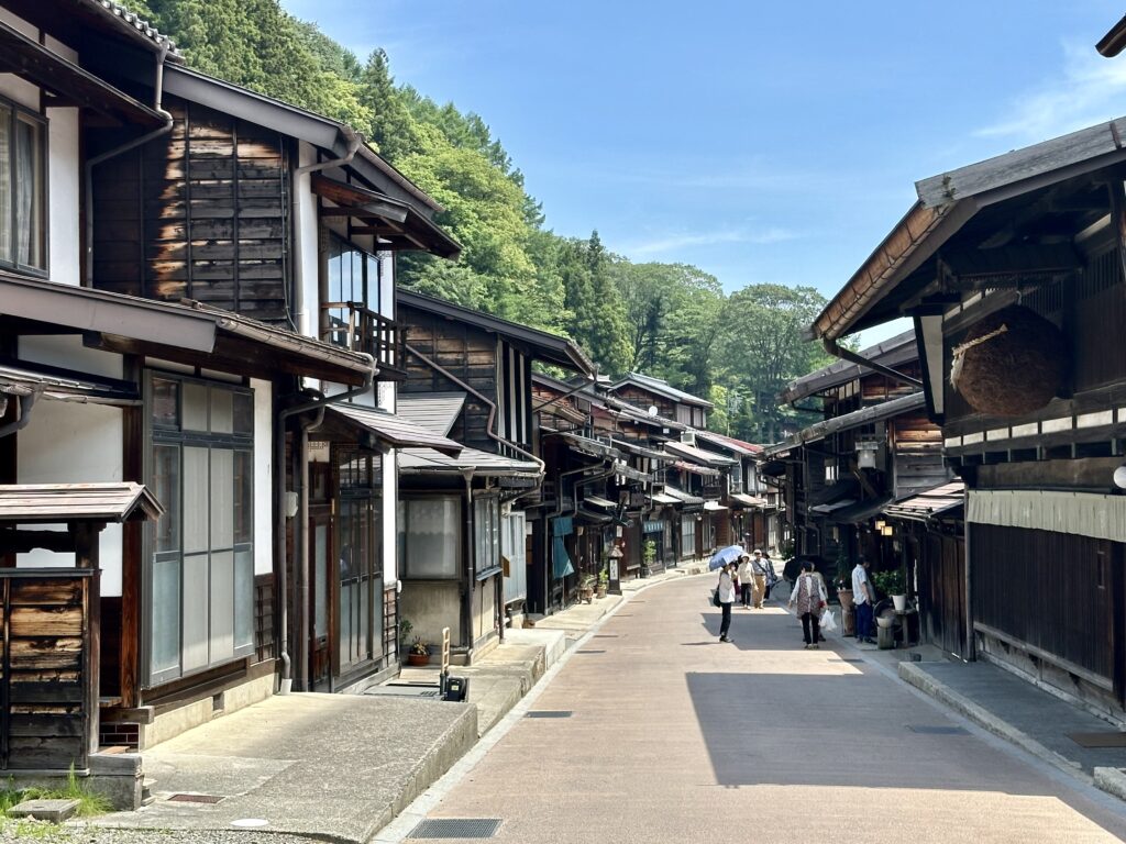 奈良井宿の街並み