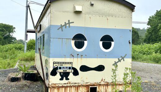 下沼駅の駅舎と駅名板