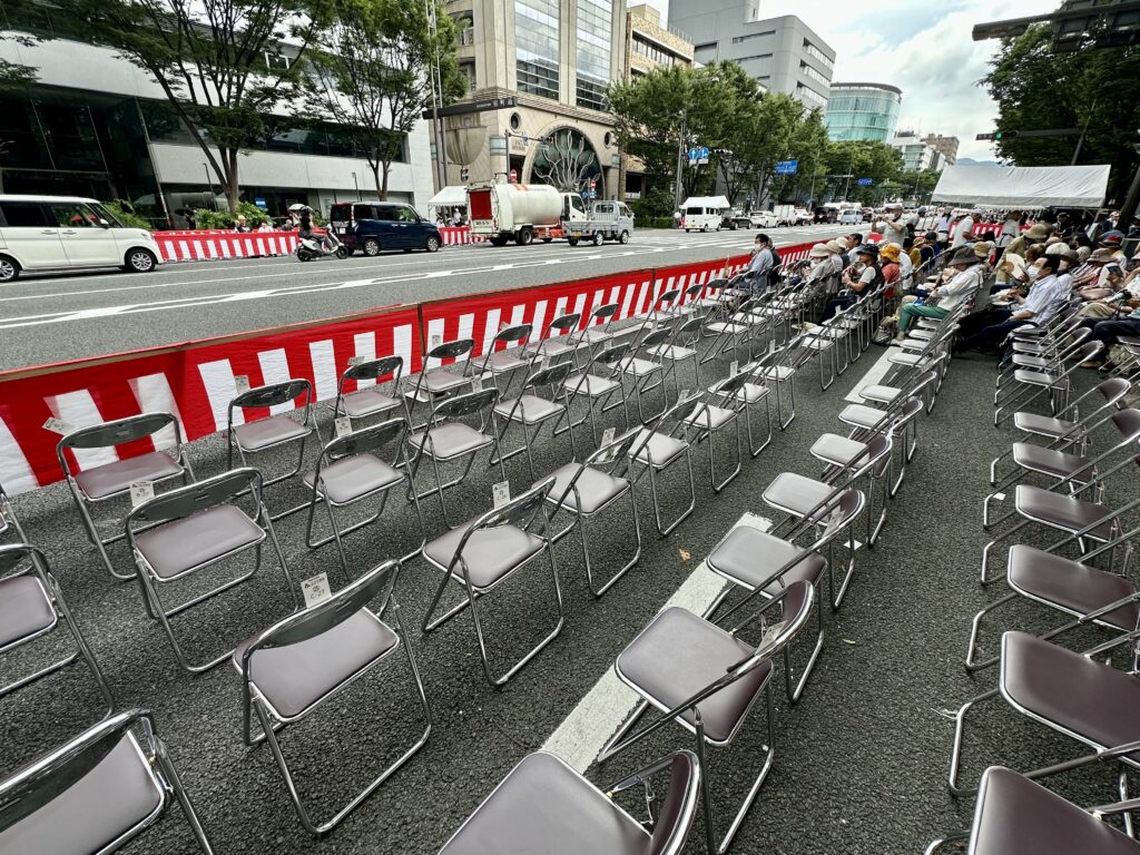 祇園祭の有料観覧席