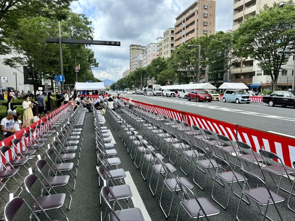 祇園祭の有料観覧席