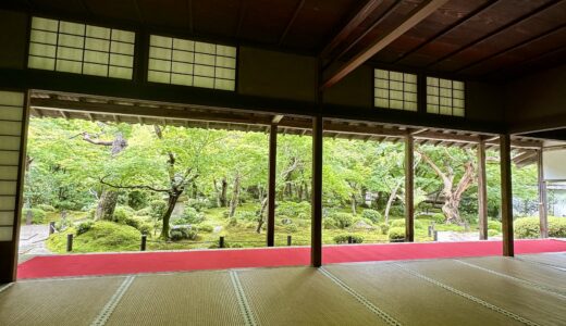 圓光寺書院から見る額縁庭園