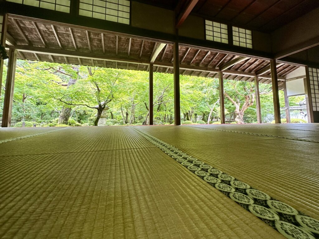 圓光寺書院から見る額縁庭園