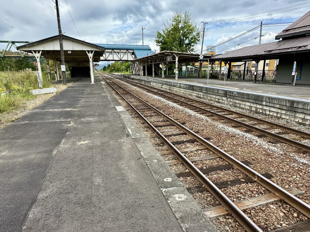 芦別駅の構内