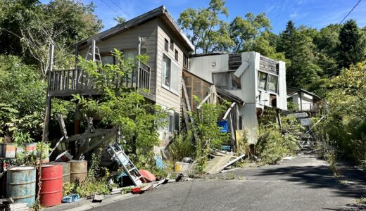 夕張本町の廃墟群