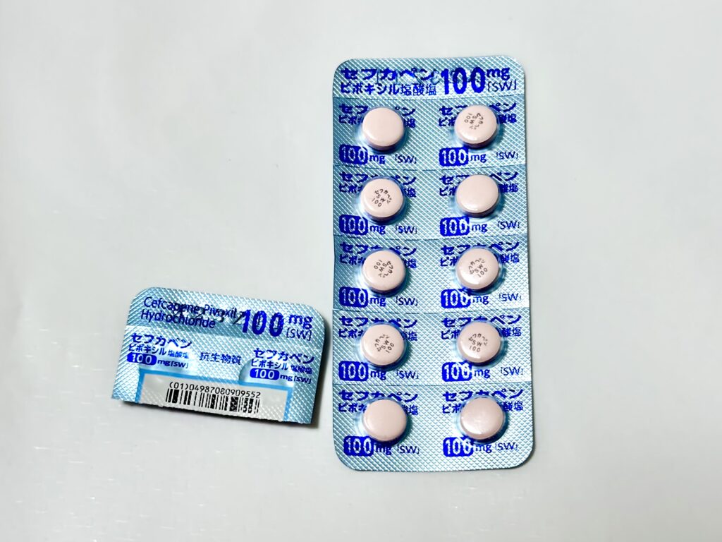 セフカペンピボキシル塩酸塩錠100mg「SW」