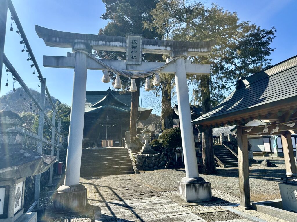 下仁田諏訪神社の鳥居