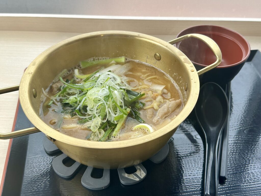 もつ鍋ラーメン(ゆで太郎)