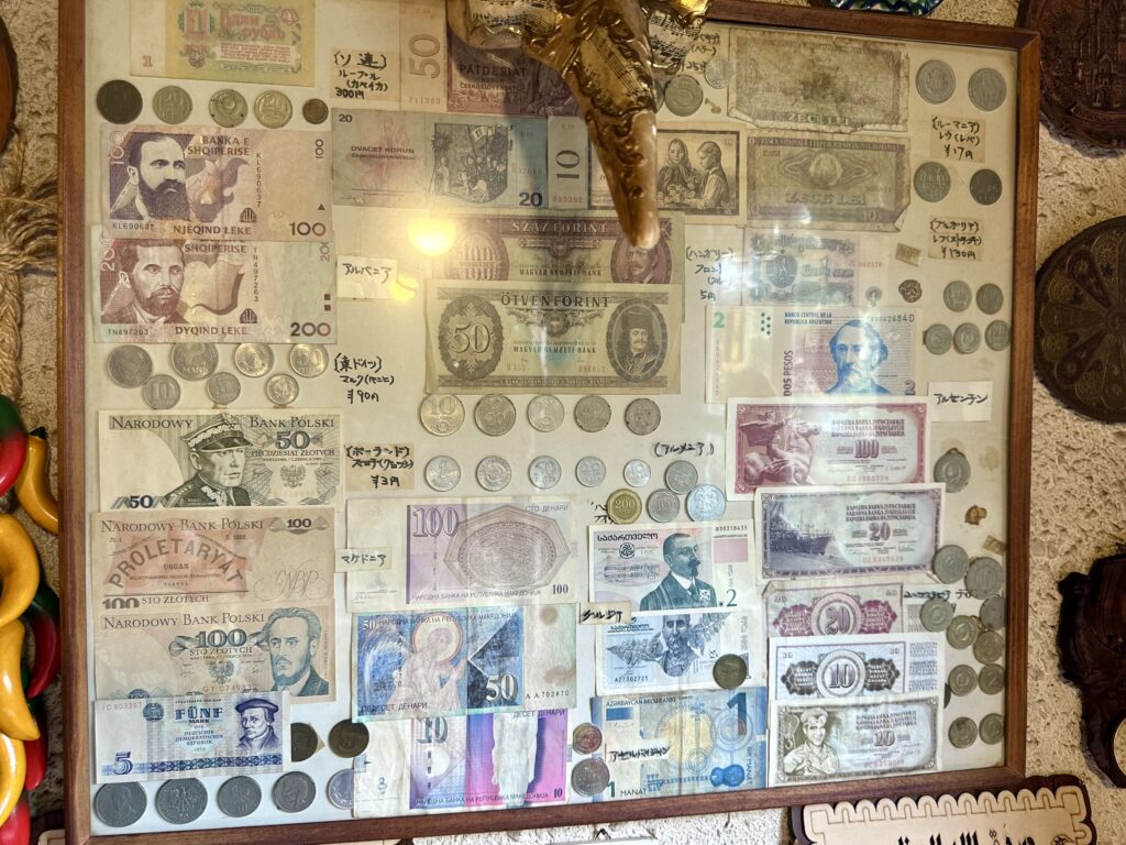 珈琲専門店グッチの貨幣のコレクション