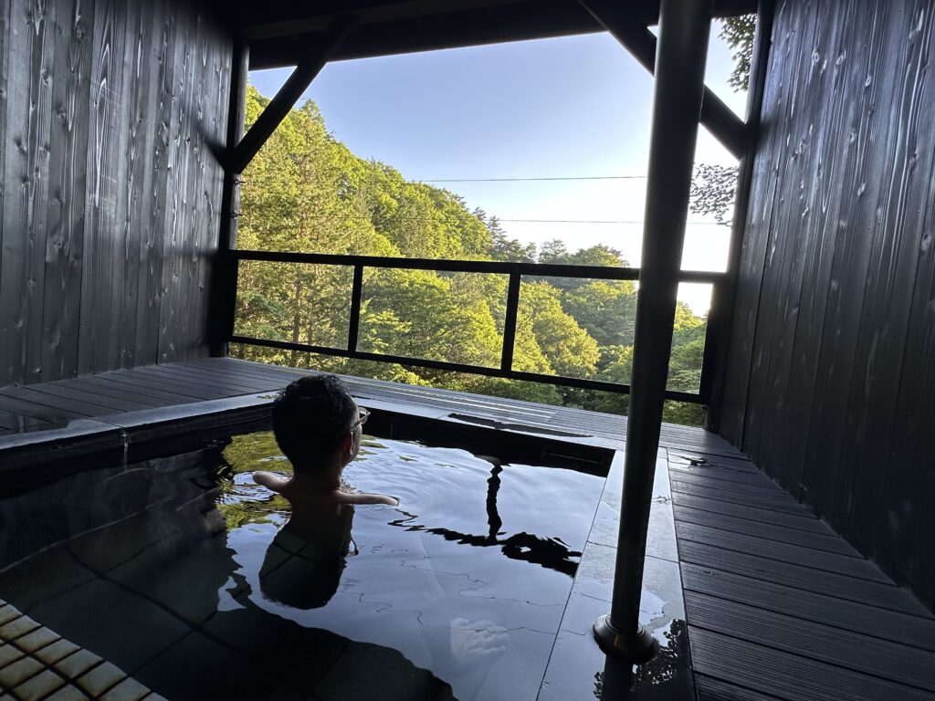 蓼科 親湯温泉の露天風呂